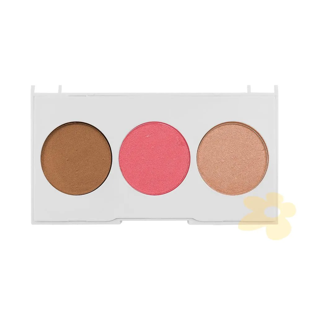 Trio de Contorno, Blush e Iluminador - Fenzza