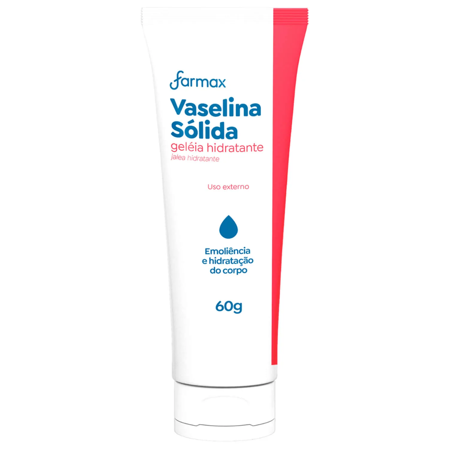 Vaselina Sólida Farmax Geléia Hidratante para Emoliência e Hidratação do Corpo 60g