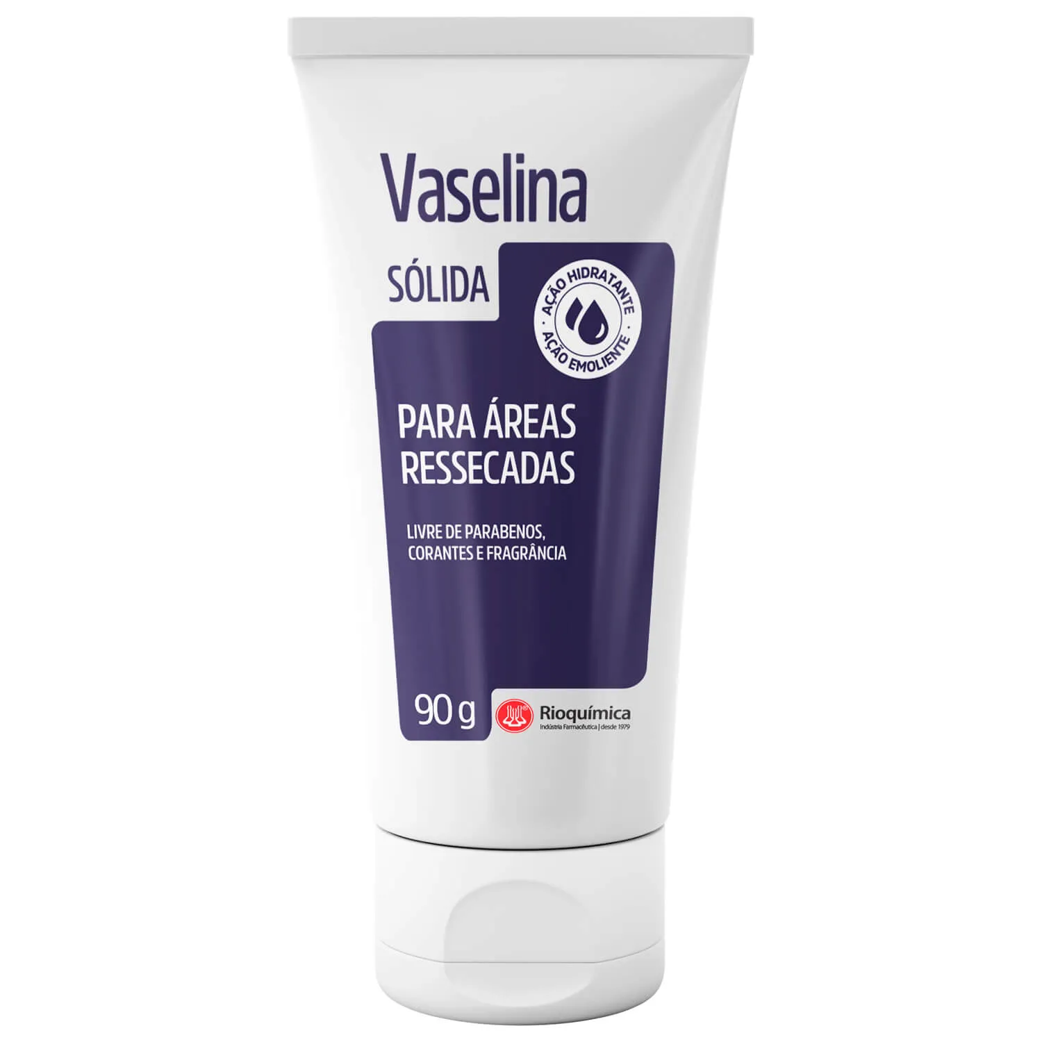 Vaselina Sólida Rioquímica Emoliente e Hidratante Pele Ressecada 90g