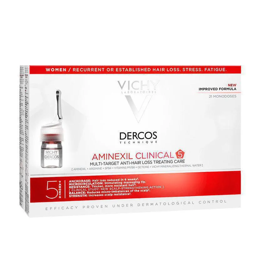 Vichy Dercos aminexil clínico 5 mulheres 21x6 ml