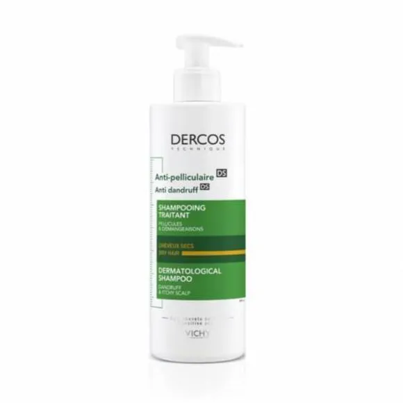 Vichy Dercos Anti-Dandroff Shampoo para cabelos secos 390 ml
