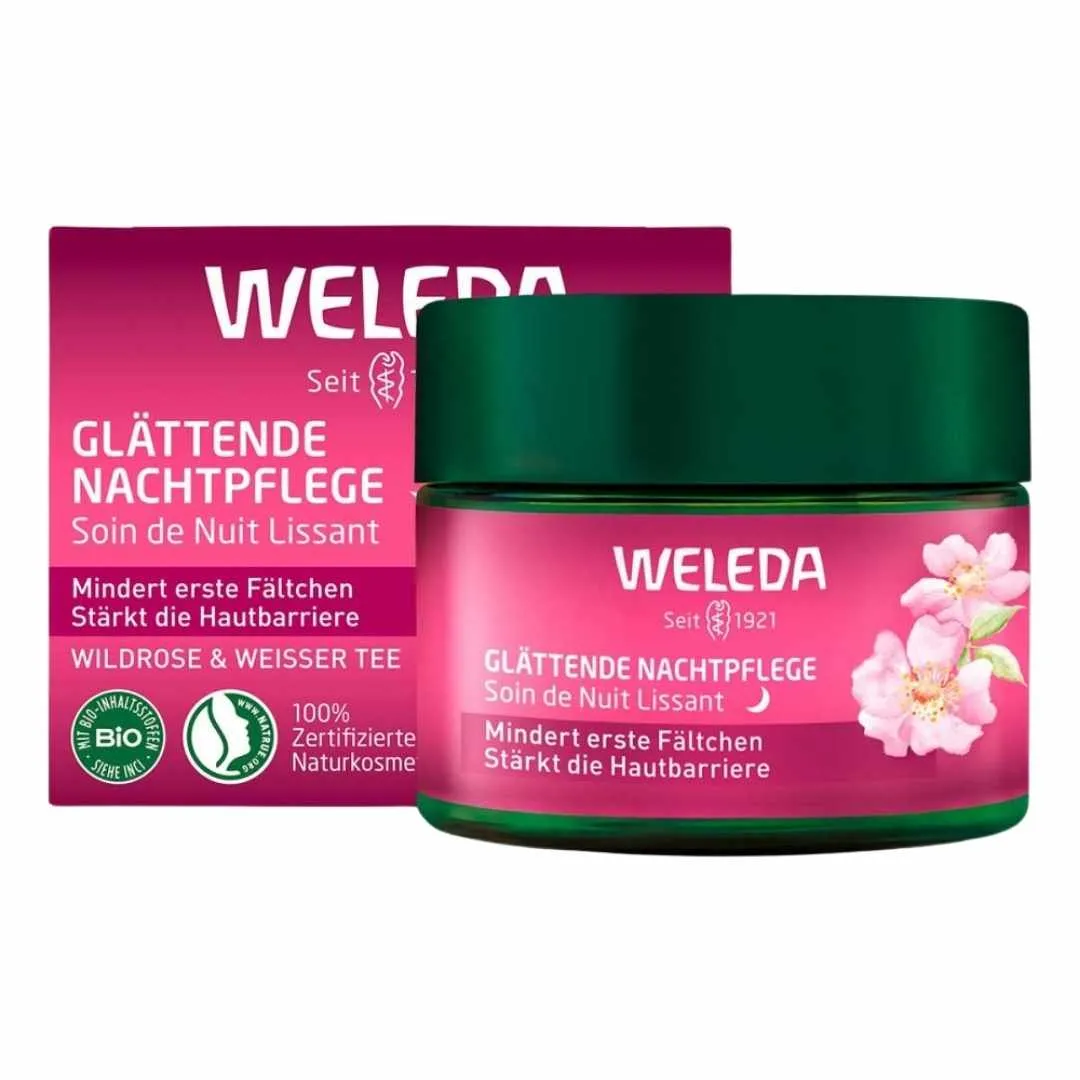 WELEDA Smoothing Night Cream Rose selvagem e chá branco 40 ml