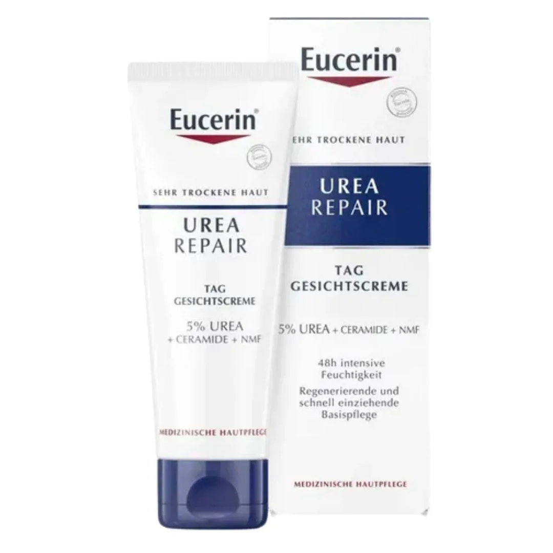 Creme de rosto de eucerina urereepair 5% rico em uréia 50 ml