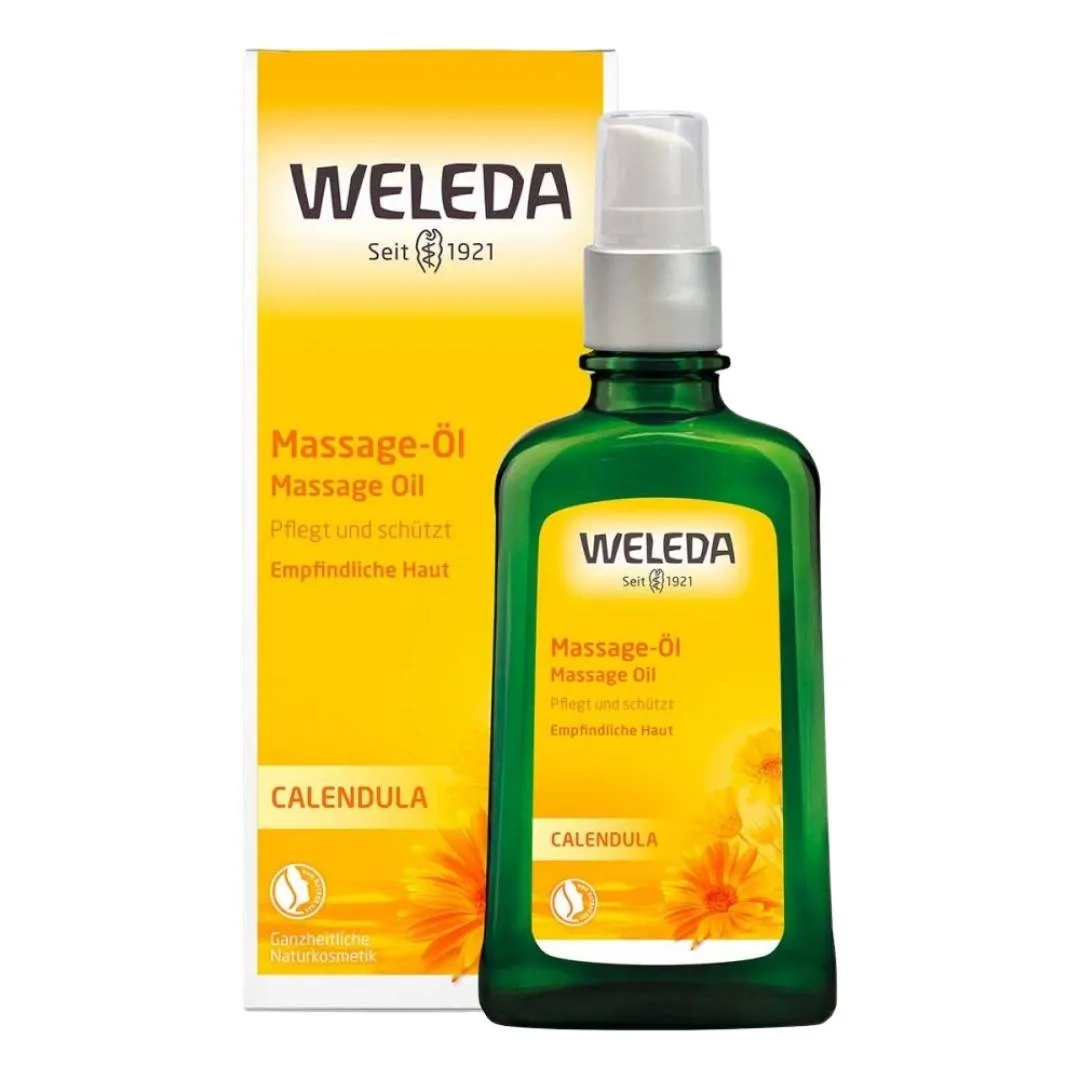 Óleo de massagem orgânica da Calendula Weleda 100 ml