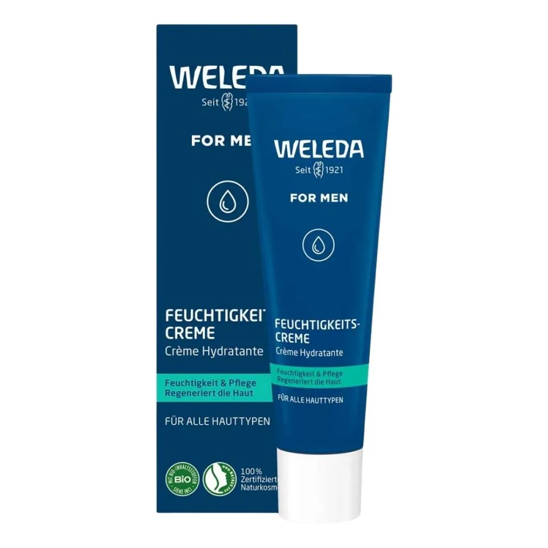 Creme de umidade de Weleda para homens 30 ml