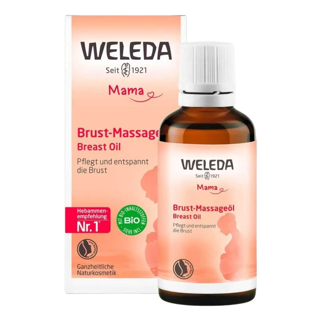 Óleo de massagem mamária da Weleda Mama 50 ml