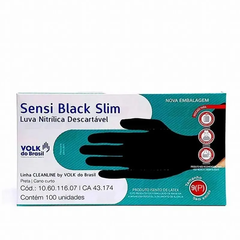VOLK LUVA SENSI BLACK 100UN P