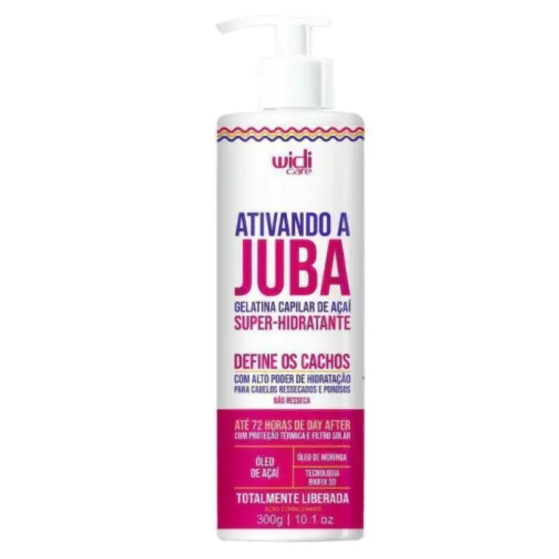 Widi Care Gelatina Juba Ativando a Juba Super Hidratante 300g