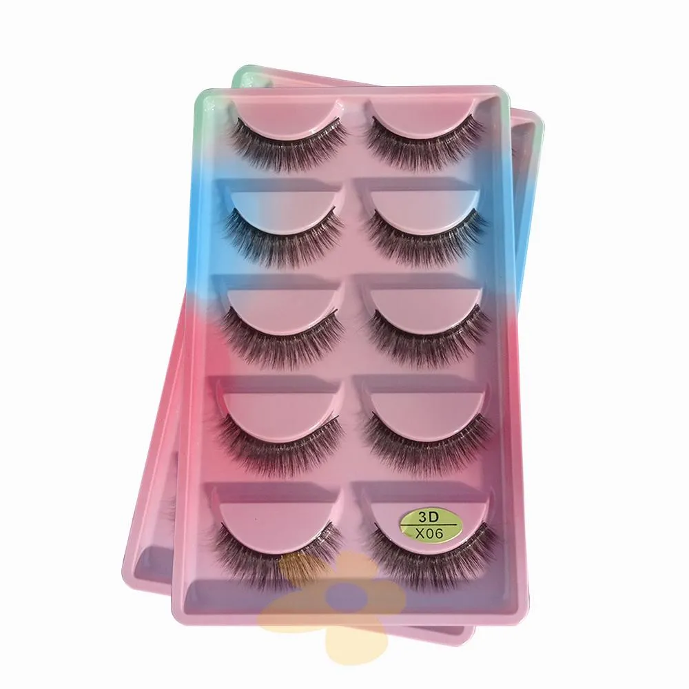 Cílios 5 Pares X06 - Importado (Caixinha Colors)